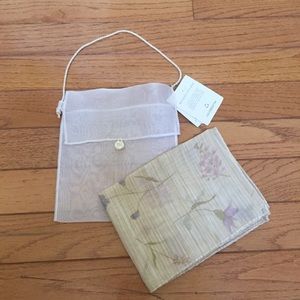 Liz Claiborne Floral Print Chiffon Scarf